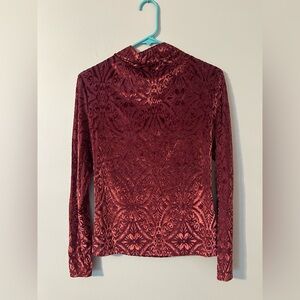 Elegant Velvet Patterned Top